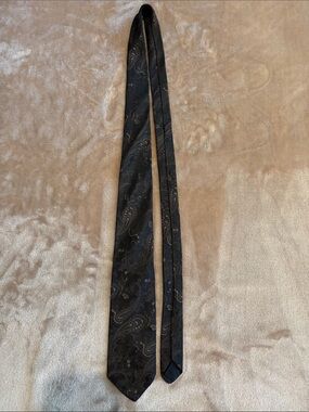 Classic Black Paisley Men's Tie